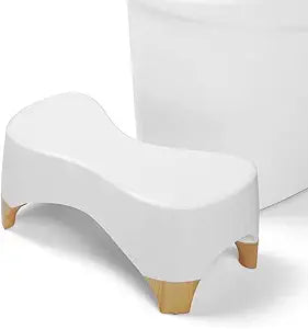 Ergonomic Toilet Foot Stool | Anti-Slip Squat Bathroom Step for Adults & Kids | 16.54" Wide, 7" High | Natural Posture Support for Healthy Bowel Movement
