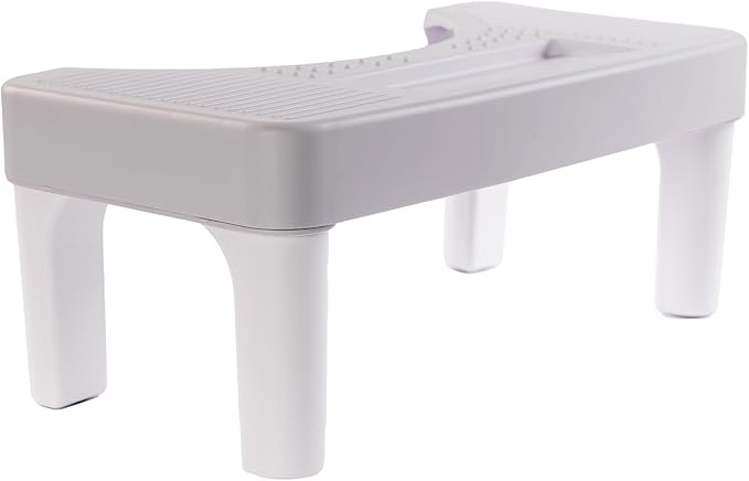 Detachable Toilet Foot Stool for Adults & Kids | Anti-Slip Squatting Step | 15.7" Long x 6.7" Tall | Ergonomic Bathroom Poop Stool for Better Bowel Movement | Fits Most Toilets